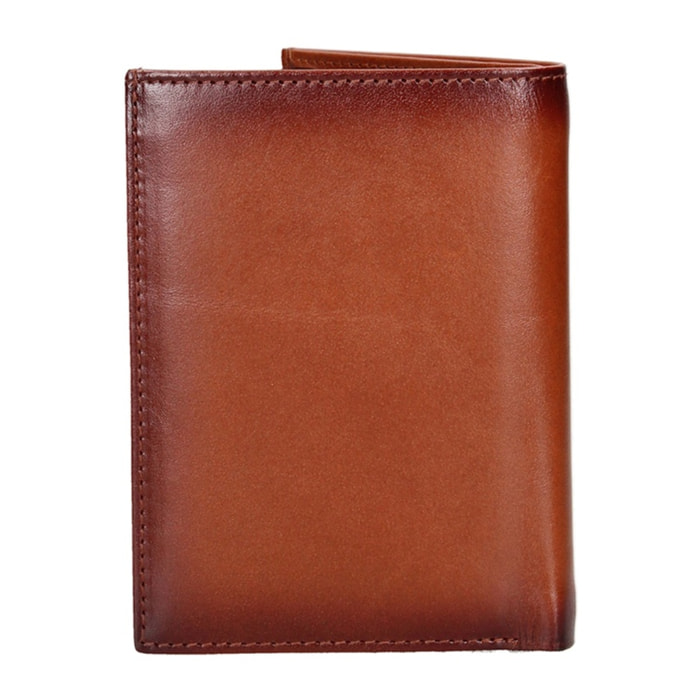 Portafoglio uomo in vera pelle - Modello Erewhon Pro - Casual - 10.0 x 7.6 x 0.5 cm