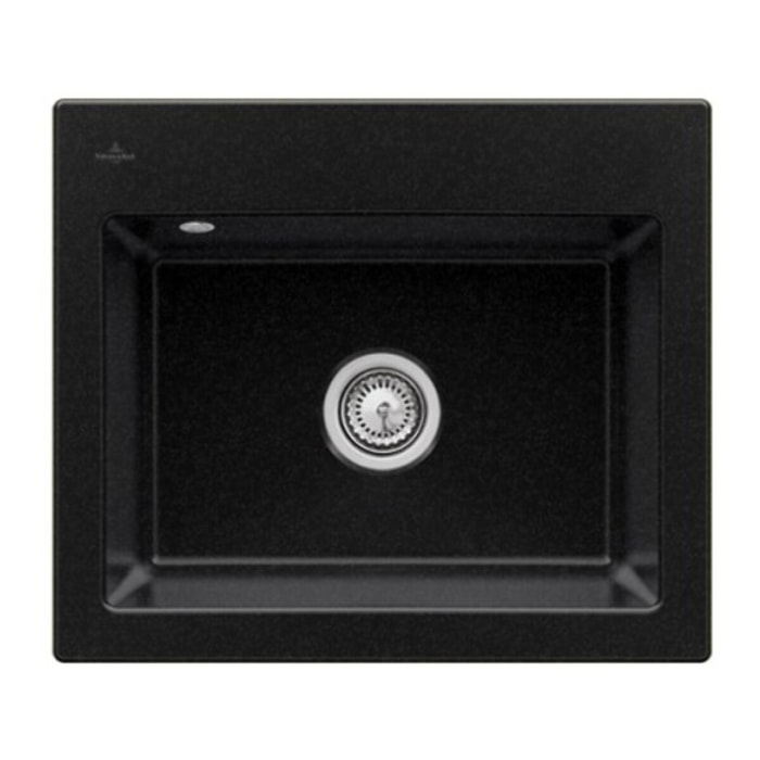 Evier Subway 60 S 60 x 51cm sans egouttoir Chromite CeramicPlus avec vidage manuel