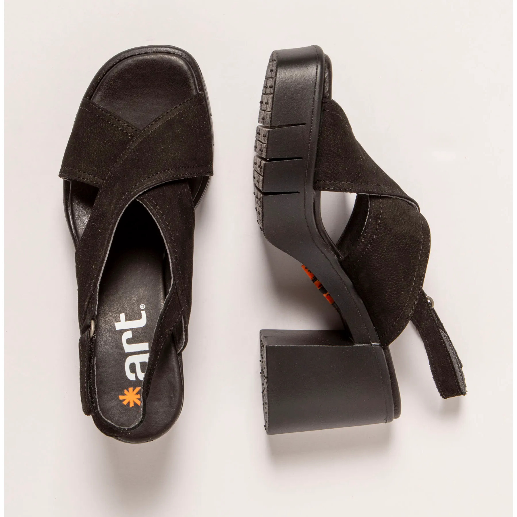 Sandalias con tacón 1990 NOBUCK BLACK / EIVISSA color Black