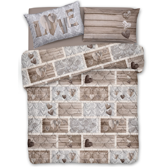 Trapunta Invernale gr Shabby Love Beige