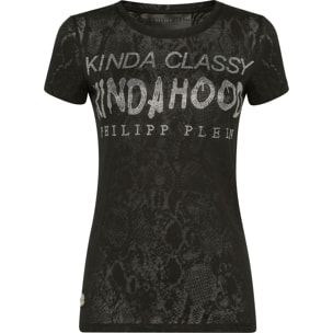 PHILIPP PLEIN T-shirt Round Neck SS Crystal