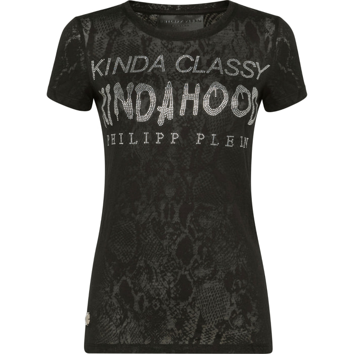 PHILIPP PLEIN T-shirt Round Neck SS Crystal