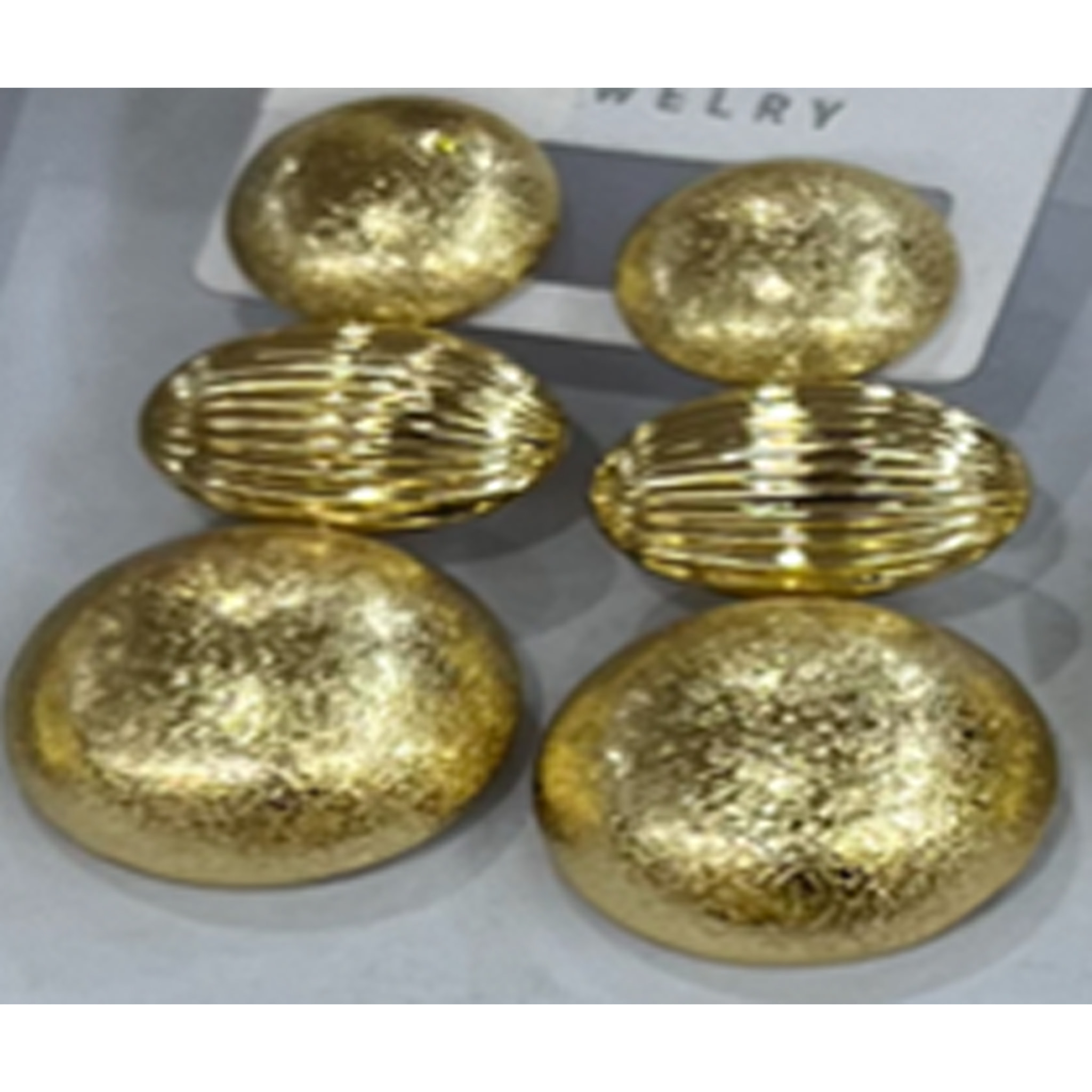Pendientes Iflem acabado oro amarillo 18k