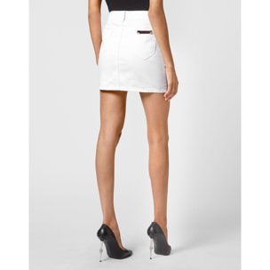 PHILIPP PLEIN Denim Mini Skirt