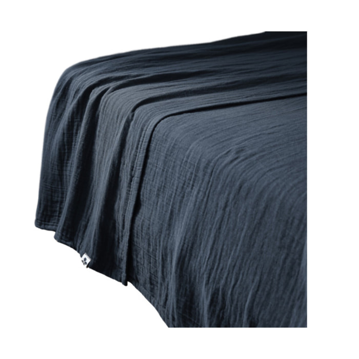 Drap plat en gaze de coton 240 x 300 cm - GAIA