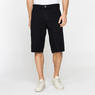 BERMUDA TINTA UNITA IN TELA DI COTONE