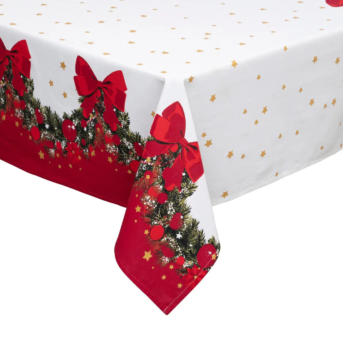 Nappe coton Flosi 140x240cm blanche