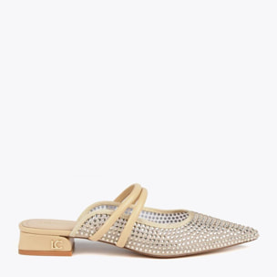 Scarpa slingback in "rete" con rombi