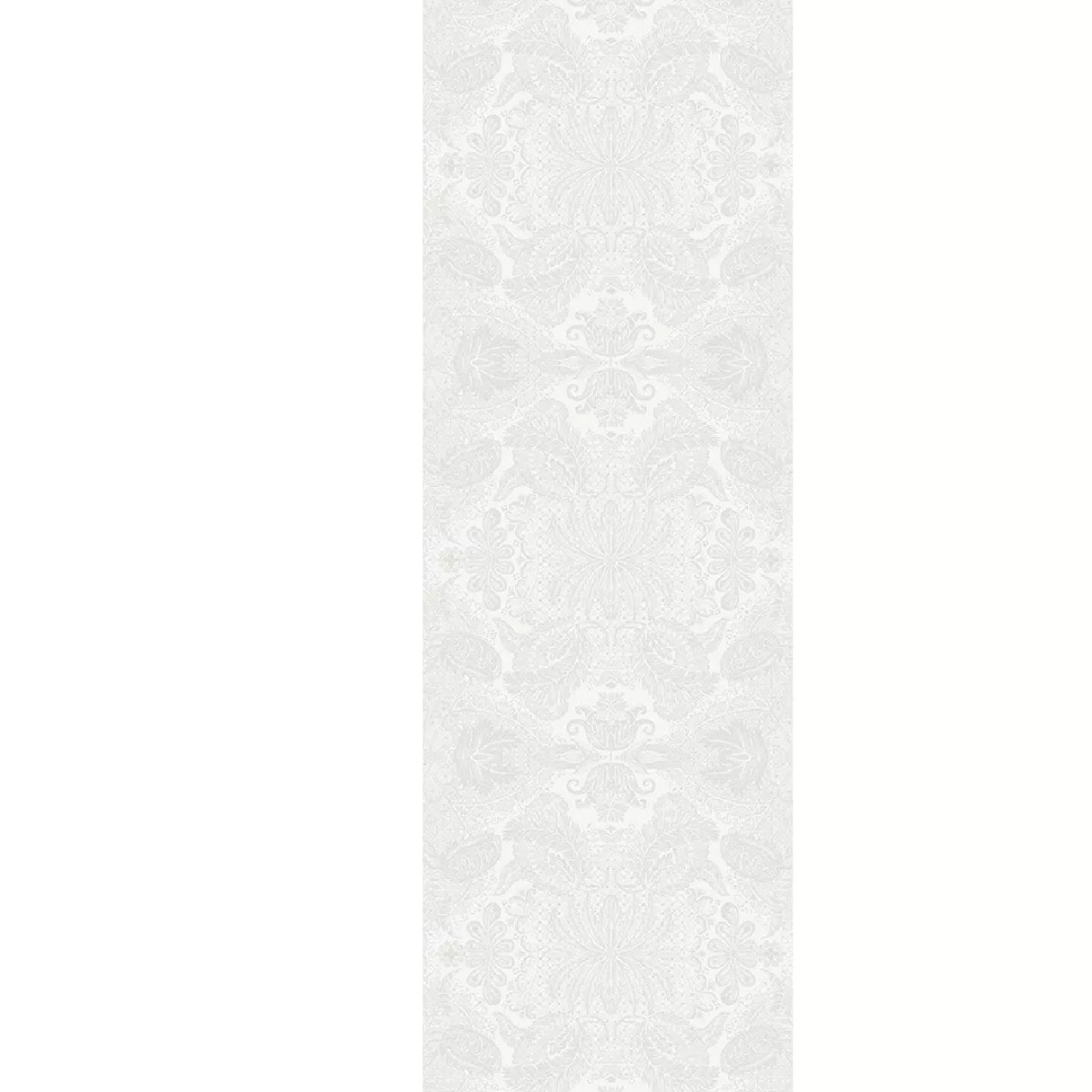 Chemin de table pur coton motif jacquard blanc Mille isaphire blanc
