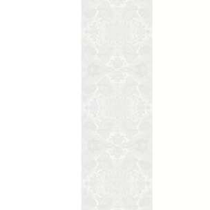 Chemin de table pur coton motif jacquard blanc Mille isaphire blanc