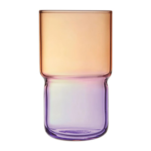 6 vasos de agua violeta/naranja 32 cl Candy Mix - Luminarc