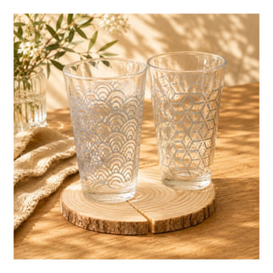 Lot de 6 verres, SLOW
