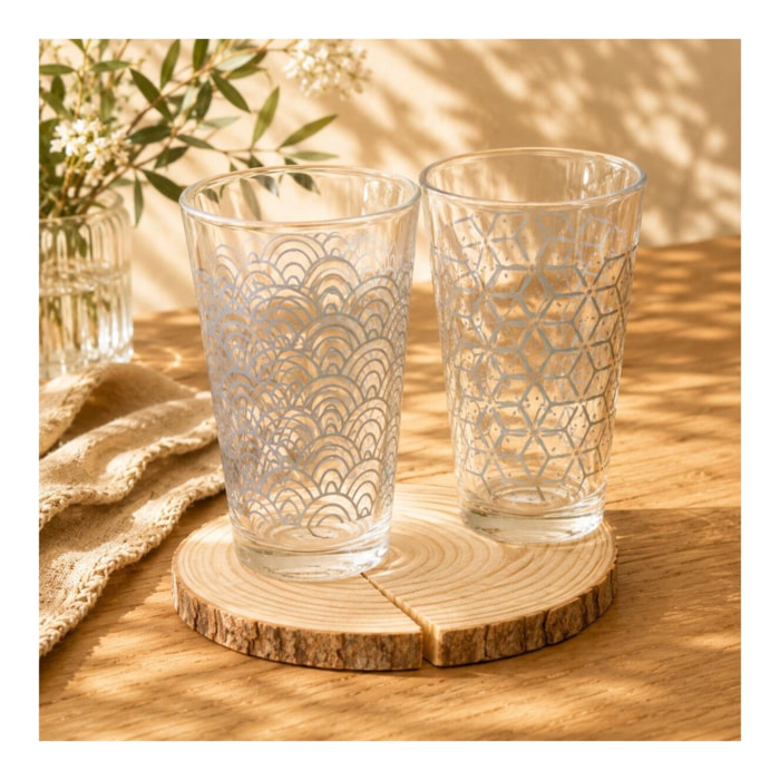 Lot de 6 verres, SLOW
