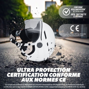 Casque TNB Taille L - Blanc