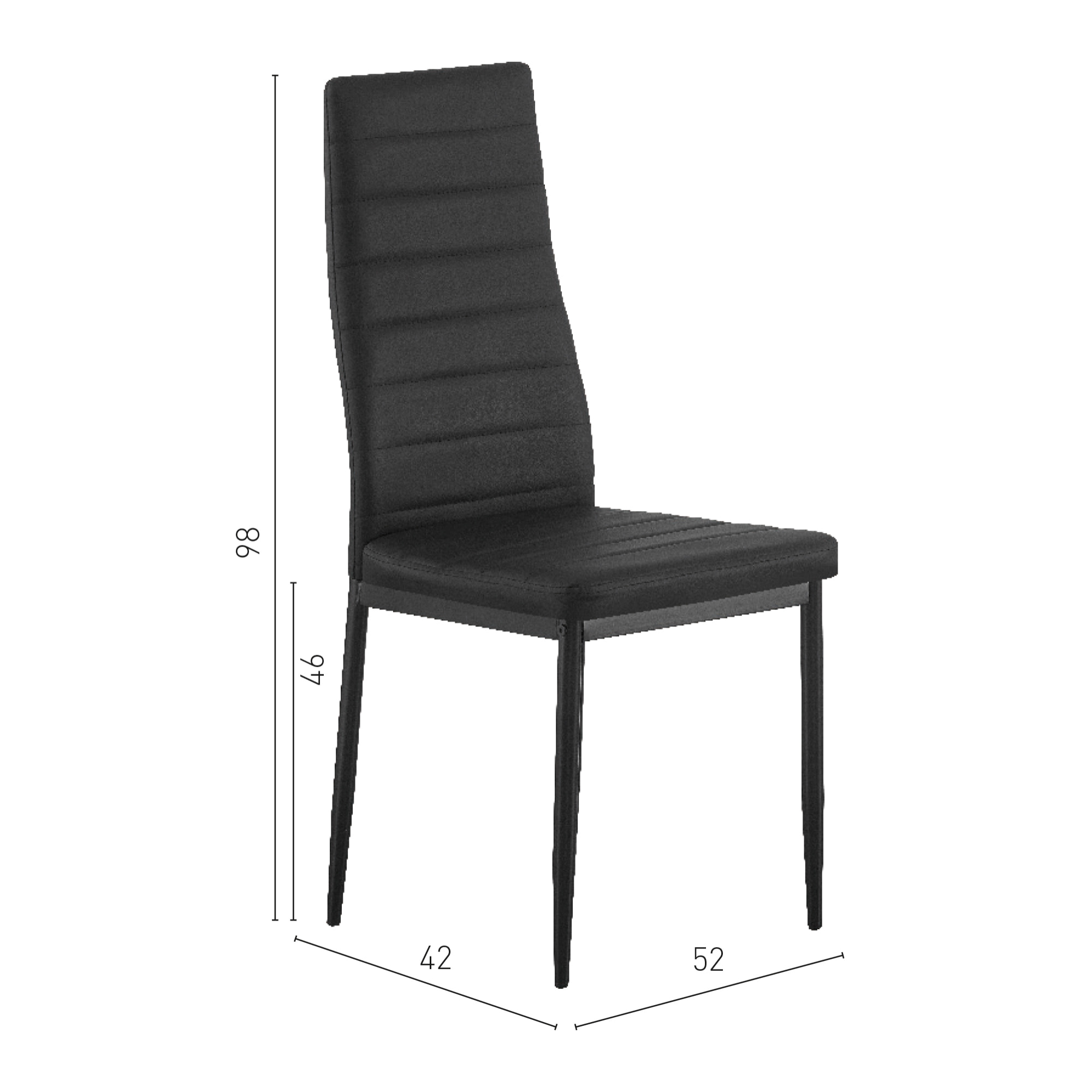 Silla Cassel Negra