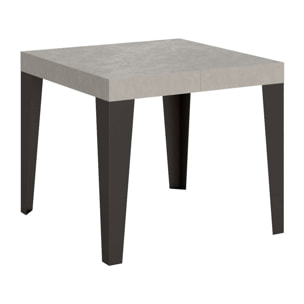Tavolo allungabile 90x90/246 cm Flame cashmere gambe antracite