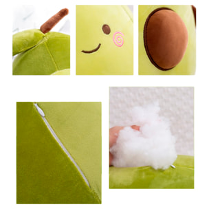 Cuscino extra morbido e soffice design avocado felice. 65 cm.