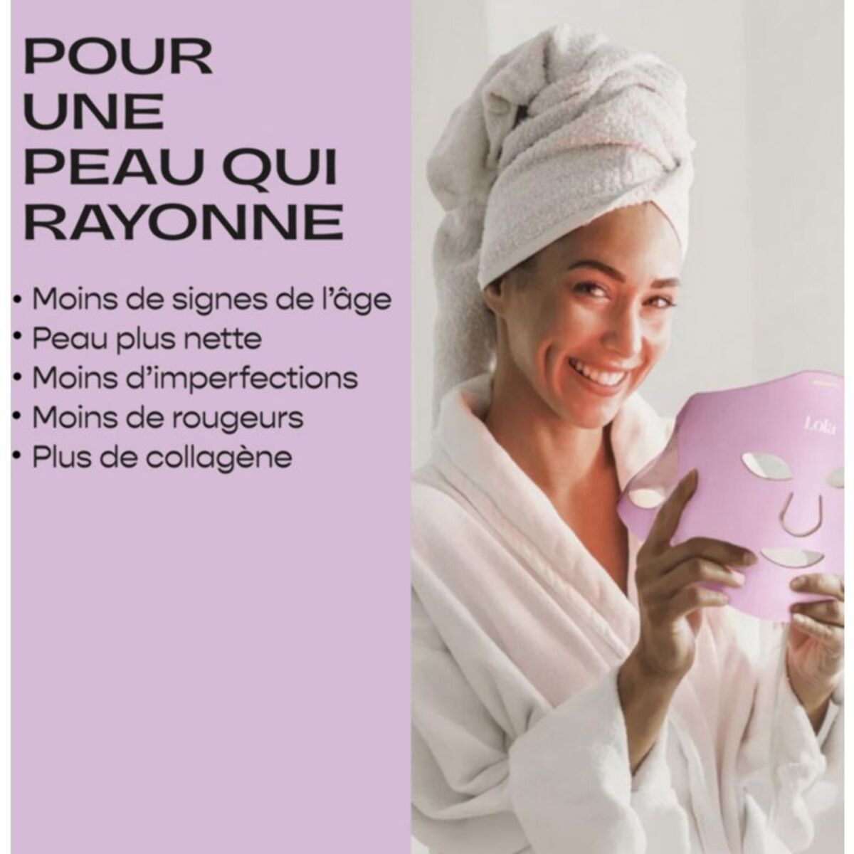 Masque LED LOLA Glow Lilac
