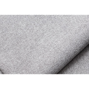 Module d'angle droit pour canapé en tissu gris clair PLURIEL