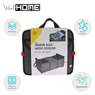 Well home bolsa de almacenamiento para coche con nevera con diseño exclusivo en colores de shell