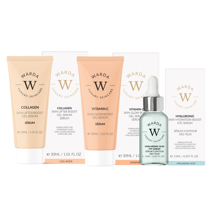 Set completo de sérum para revitalizar la piel