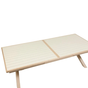 Table de jardin 12 places Axiome extensible argile