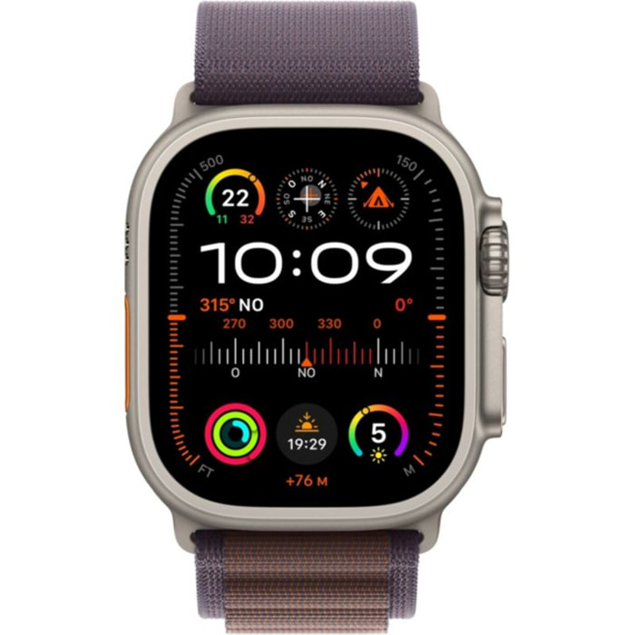 Montre connectée APPLE WATCH Ultra 2 Cellular 49MM Titane/Boucle Alpine Indigo S