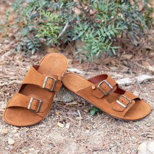 Sandalias N5682 NOBUCK LAVADO MALVA/ BARE SANDALS color Malva