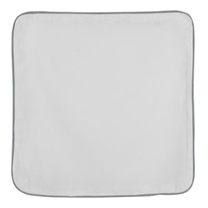 Housse de coussin en poly/lin - Blanc cassé