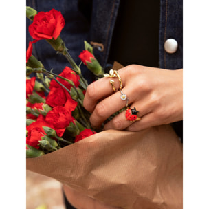 Anillo Mariquita Baño Oro