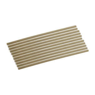 Lot de 500 pailles en papier brun 21 cm Fackelmann Nature