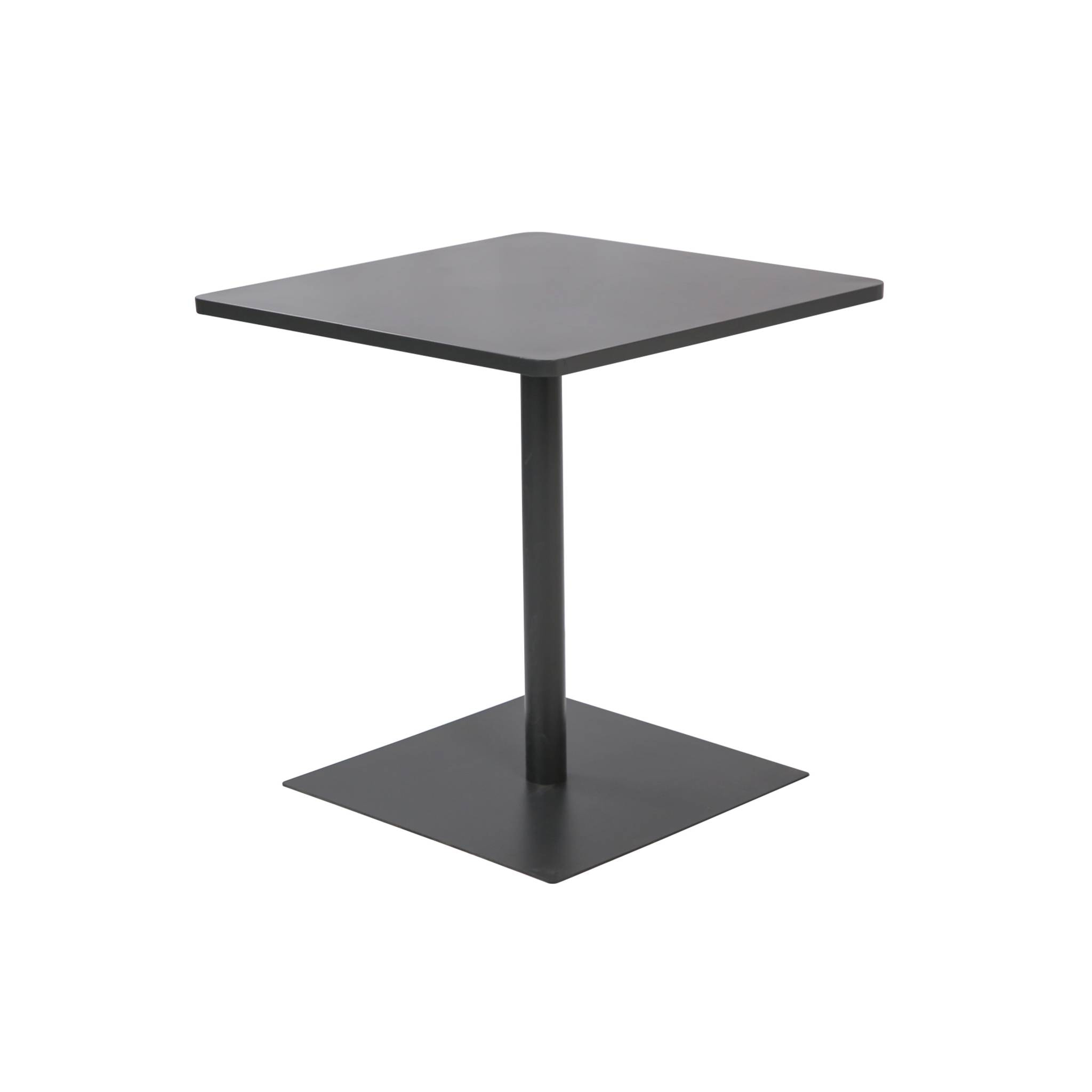 Table de jardin bistrot carré acier 2 places 70 cm intérieur/extérieur  OREA