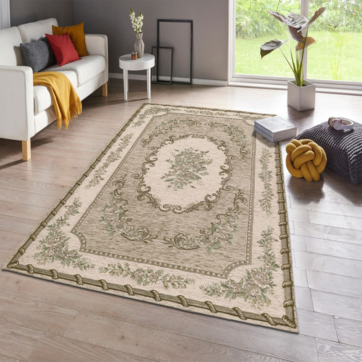 Tappeto Arredo Classico Tortora