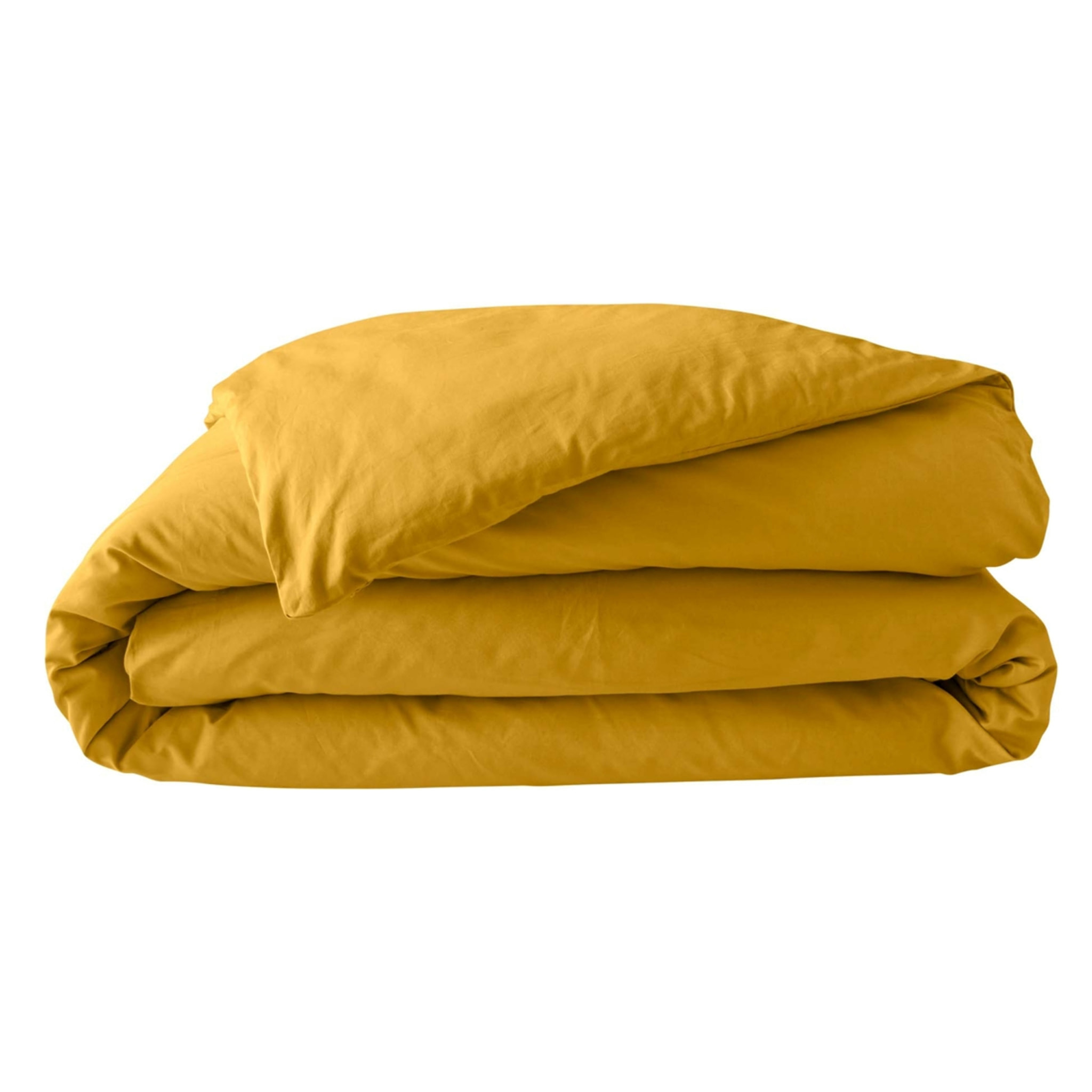 Housse de couette 100% Percale de Coton ORIGINE - Jaune Curry