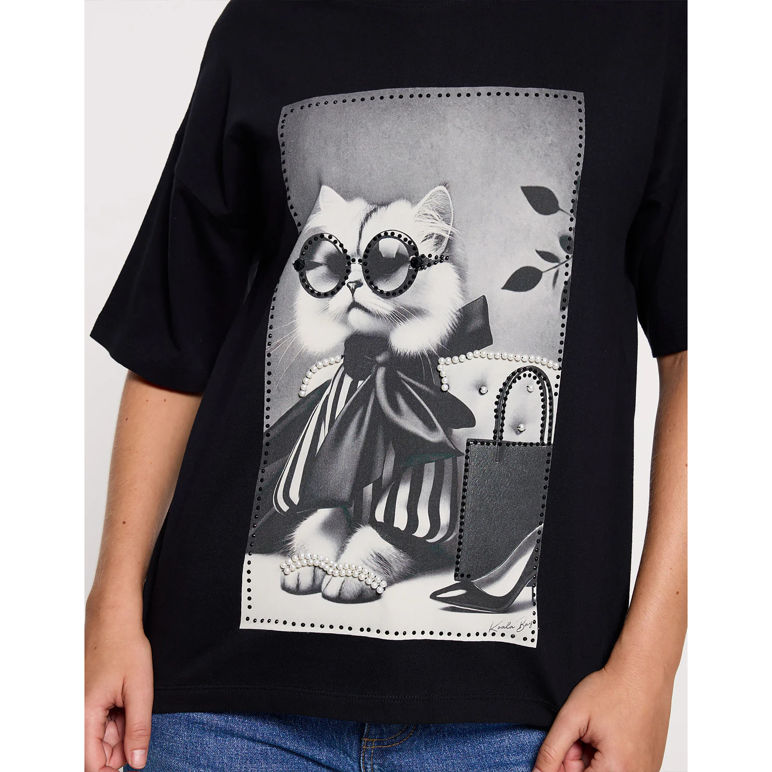 Camiseta Manga Corta Negro - Gatet