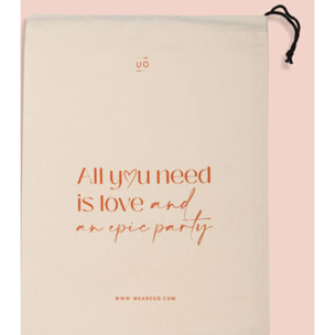 Bolsa tela tegalo "All you need is love"