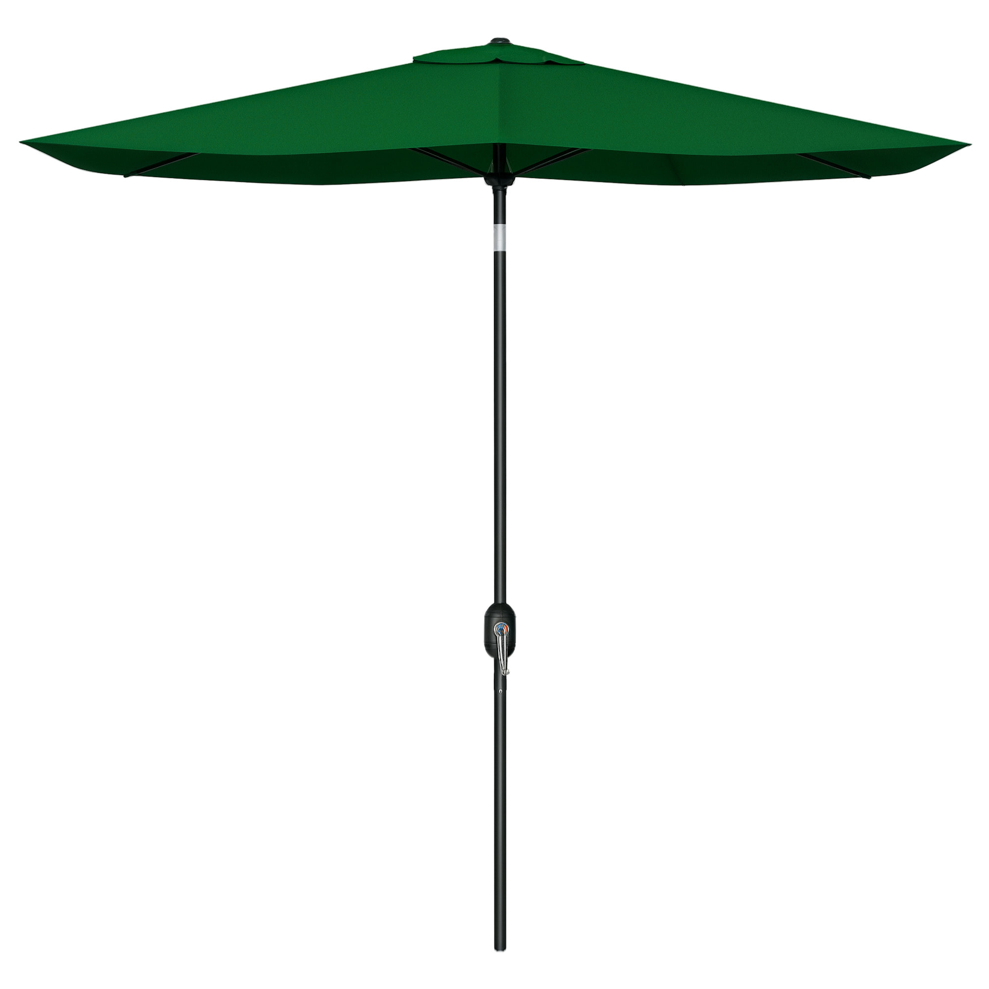 Sombrilla de Terraza Exterior 3x2 m Parasol de Terraza Exterior con Ángulo Ajustable Mástil de Aluminio y Protección UV 50+ Sombrilla para Jardín Patio Verde