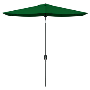 Sombrilla de Terraza Exterior 3x2 m Parasol de Terraza Exterior con Ángulo Ajustable Mástil de Aluminio y Protección UV 50+ Sombrilla para Jardín Patio Verde