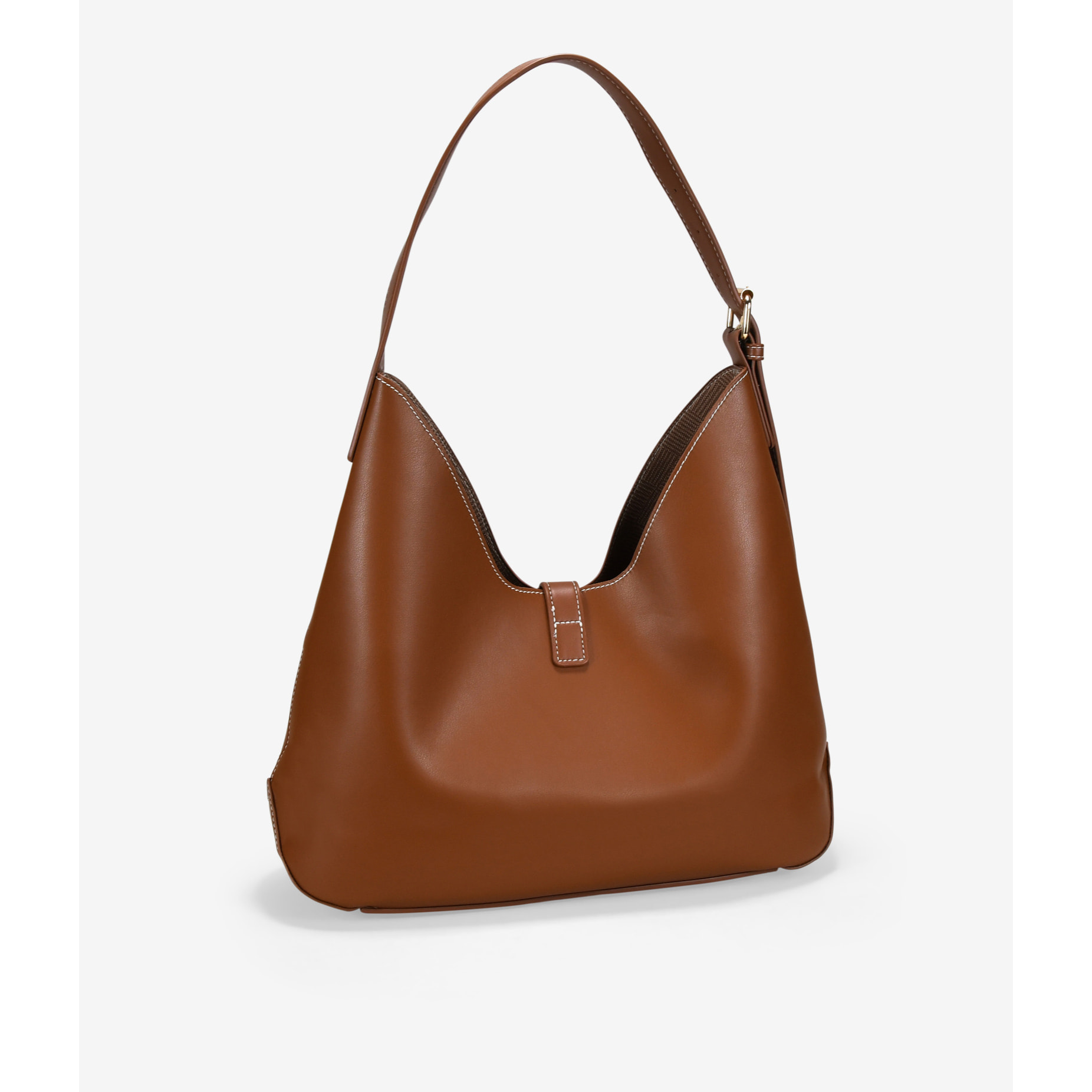 Bolso de hombro cuero con bolsa interior