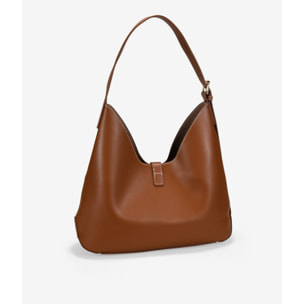 Bolso de hombro cuero con bolsa interior