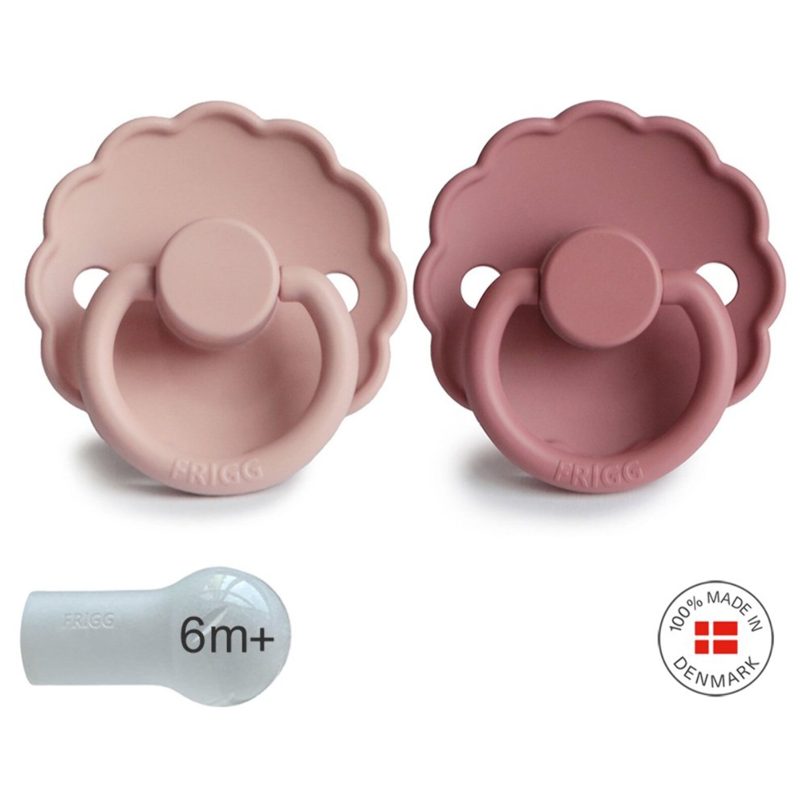 Frigg Pack 2 Chupetes Block Silicona Daisy