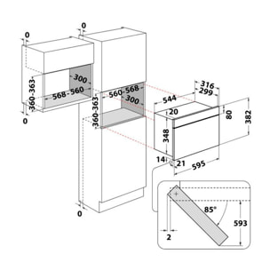 Micro ondes encastrable WHIRLPOOL MBNA990B