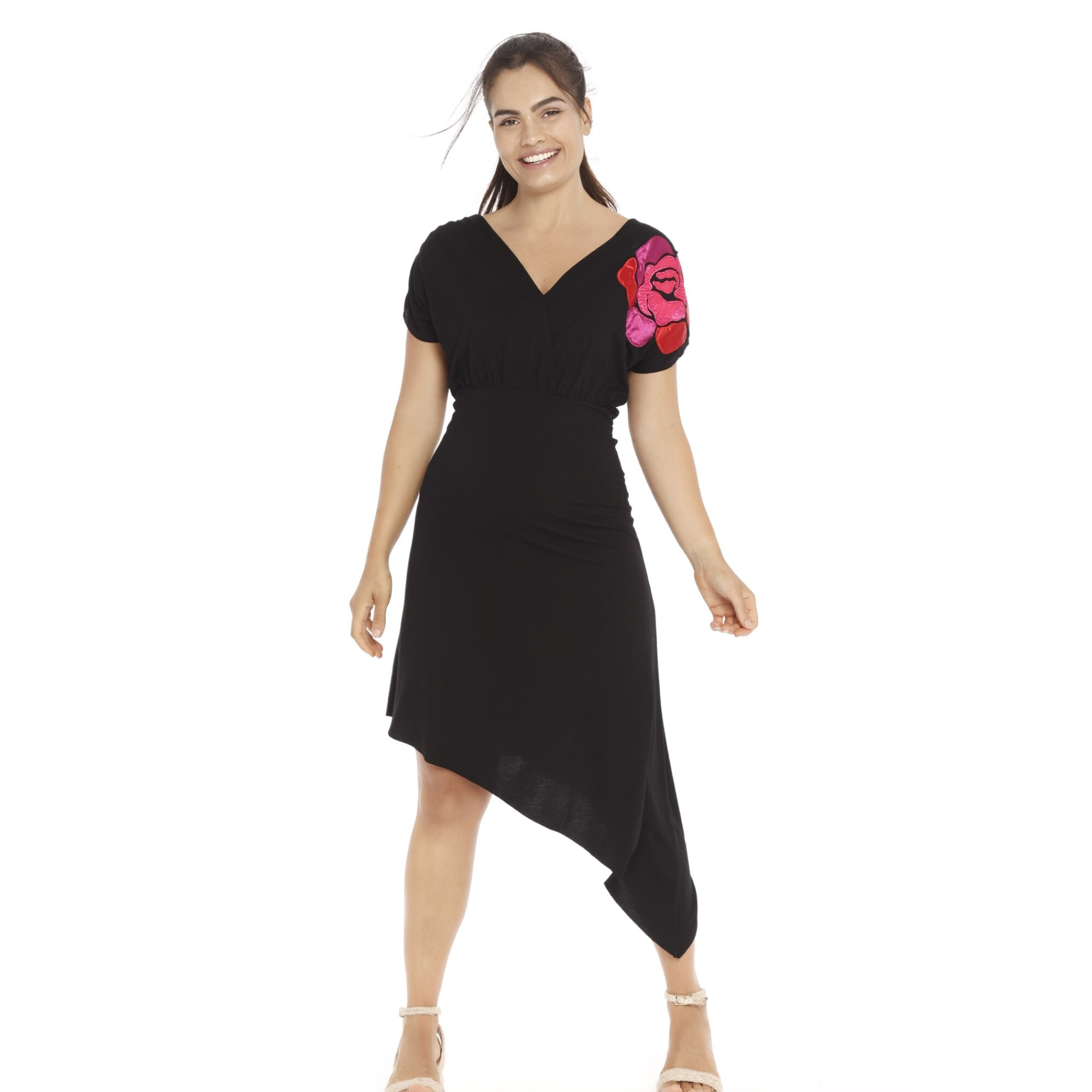 Mamatayoe Vestido Purpurea Para Mujer, Negro