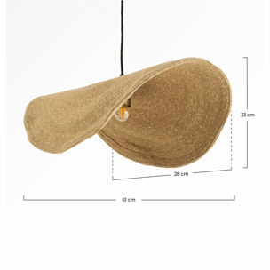 Suspension en matière naturelle et métal 61 cm - Maho