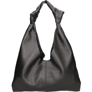 Borsa a spalla da donna In Vera pelle Made in Italy 40x42x2 cm