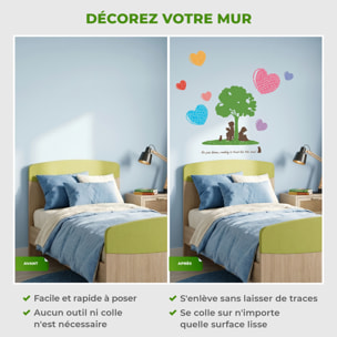 Stickers Muraux décoration adhésifs Arbre et coeur