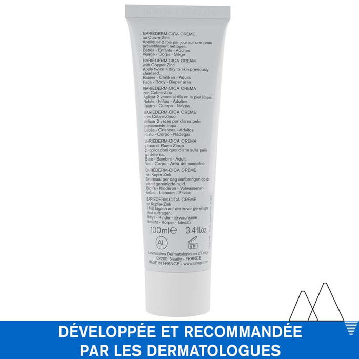 Bariéderm - Cica-Crème - Réparatrice au Cuivre-Zinc
