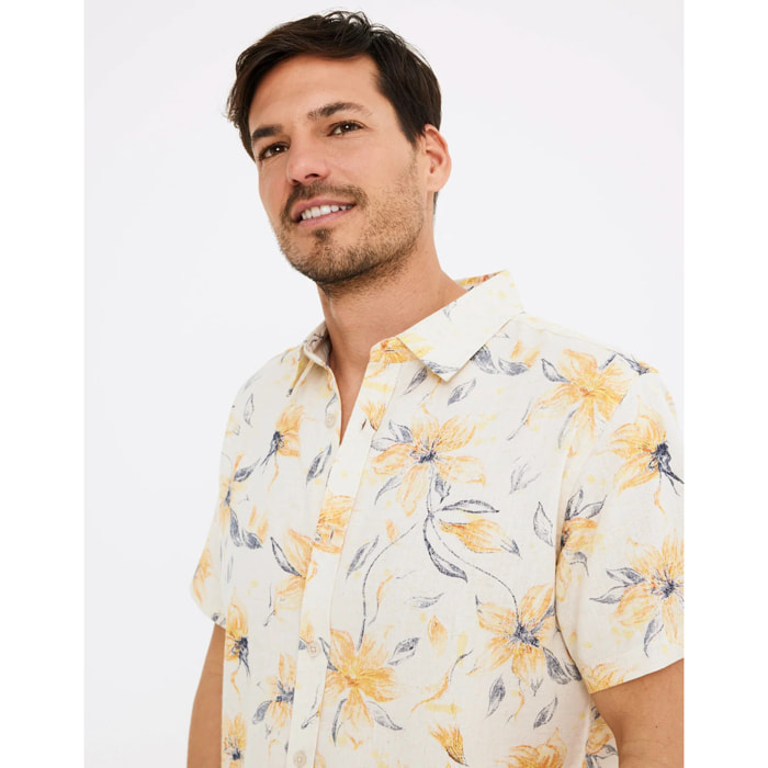 Camisa Manga Corta Estampada - Pampas