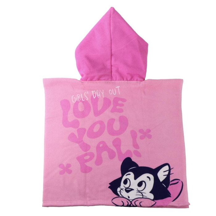 Poncho Microfibra de Minnie Mouse - 55x54x1 cm - Color:Rosa