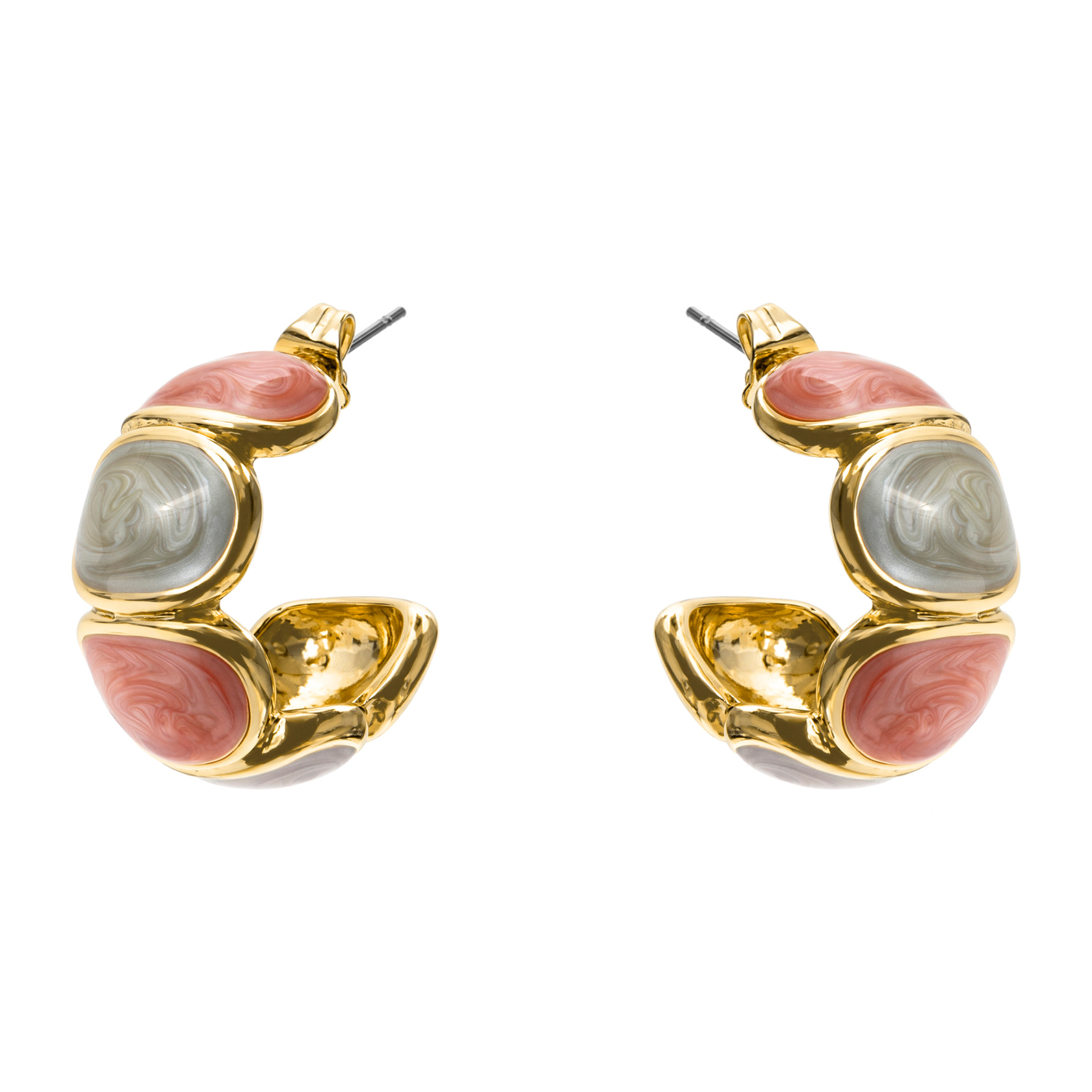 Pendientes Saiol acabado oro amarillo 18k